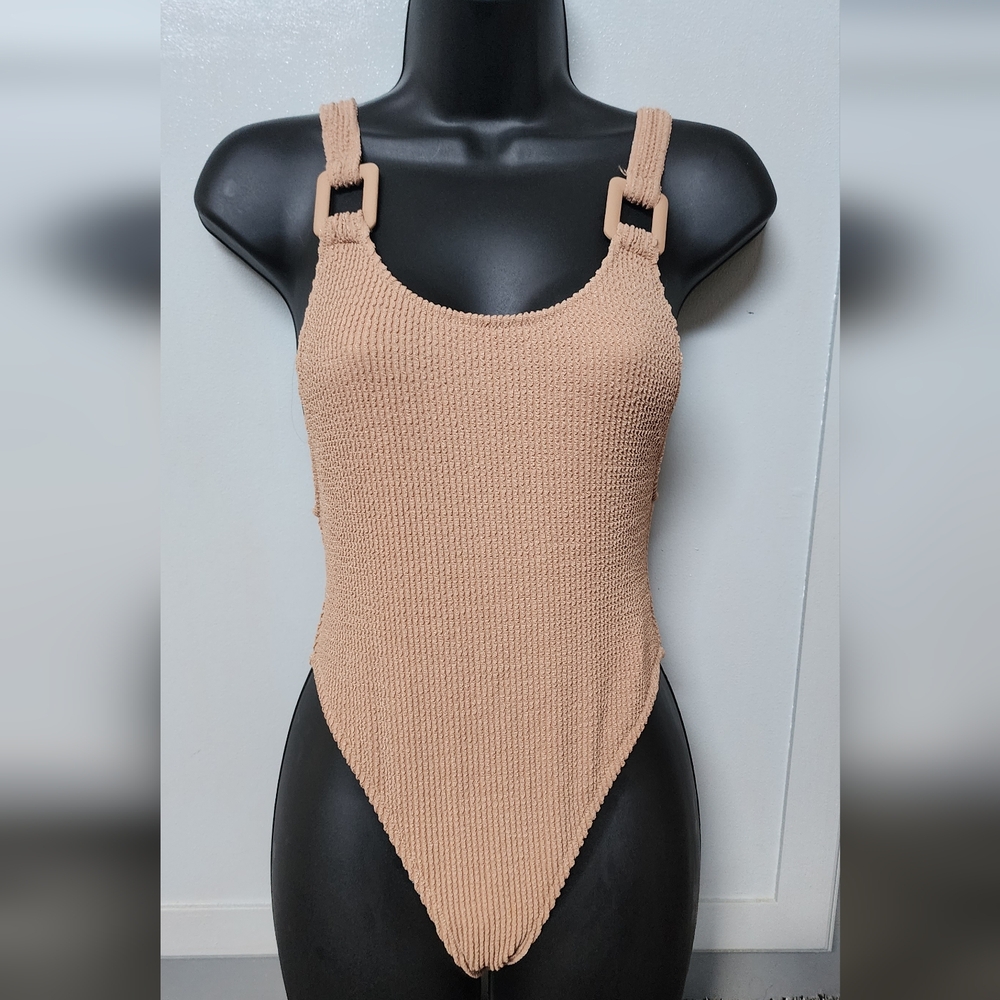 American Eagle Outfitters Tan One Piece Swimsuit